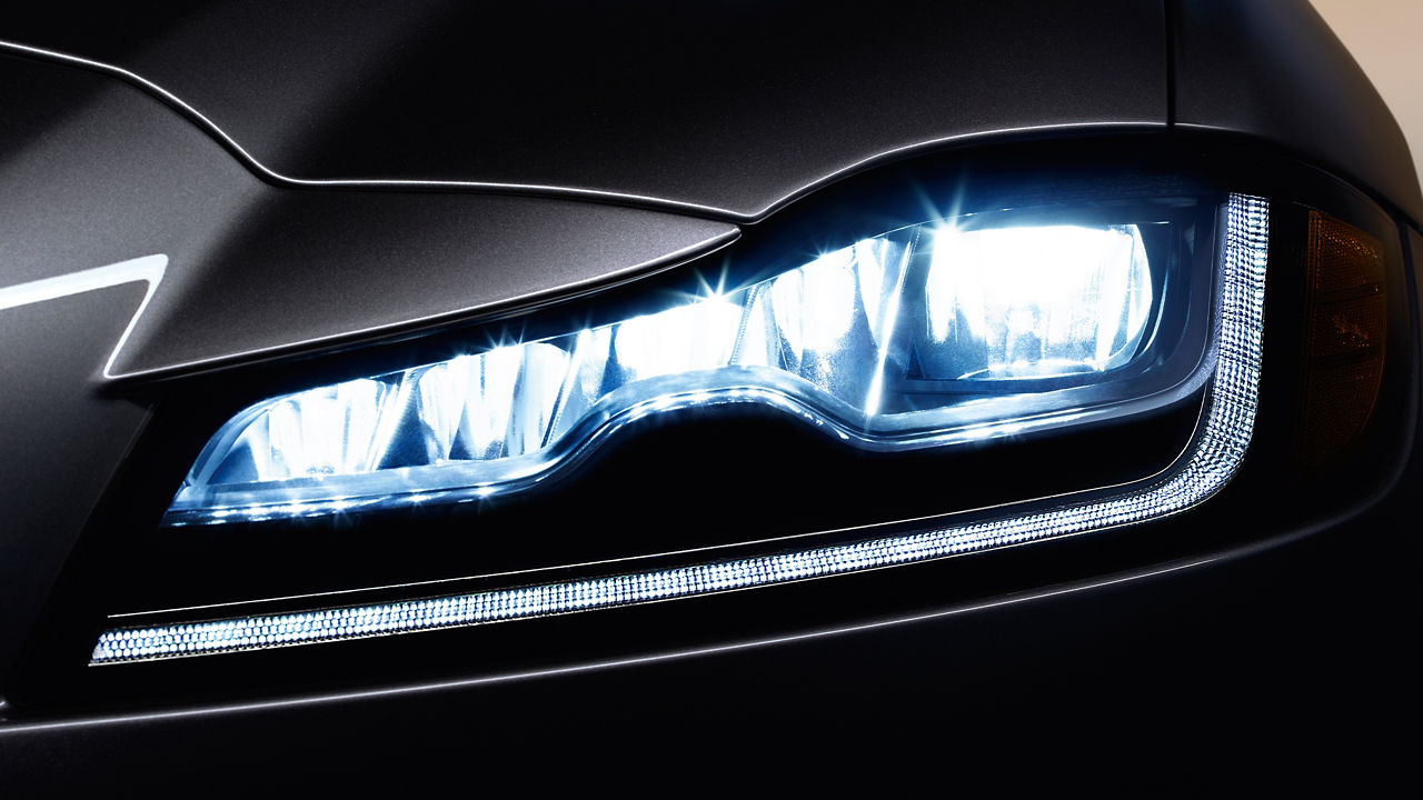 Jaguar XF Close view of Headlight